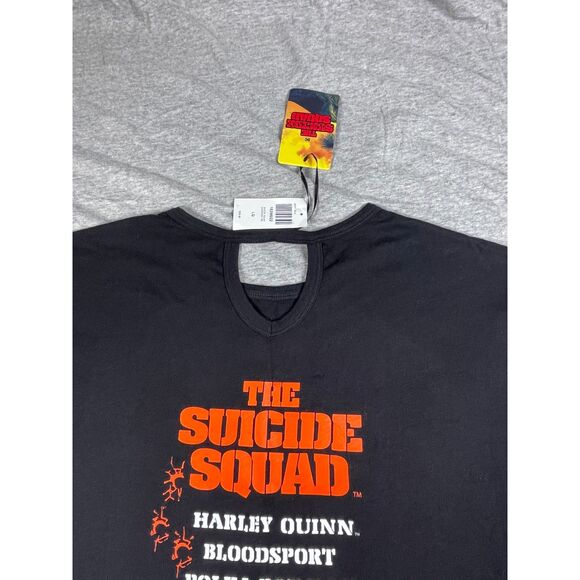 DC Comics The Suicide Squad Character Grid Distressed Oversized T-Shirt Size L - Picture 7 of 11
